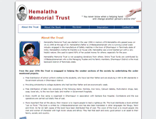 Tablet Screenshot of hemalathamemorialtrust.com